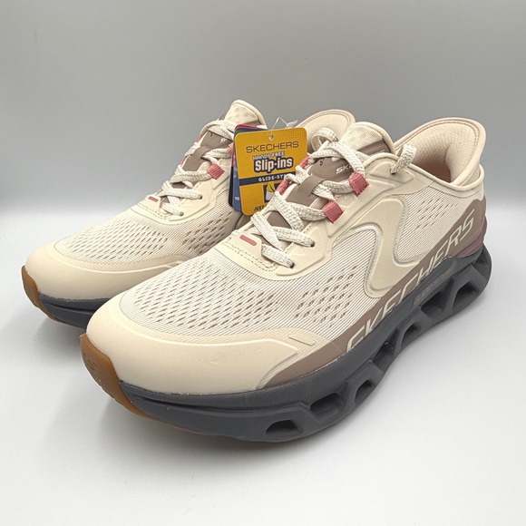 Skechers Glide-Step Altus Natural/Grey Slip-Ins Air-Cooled Memory Foam Women's 8 - Picture 2 of 16